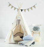 Moi Mili Leikkiteltta Tiipii, Grey Pompom