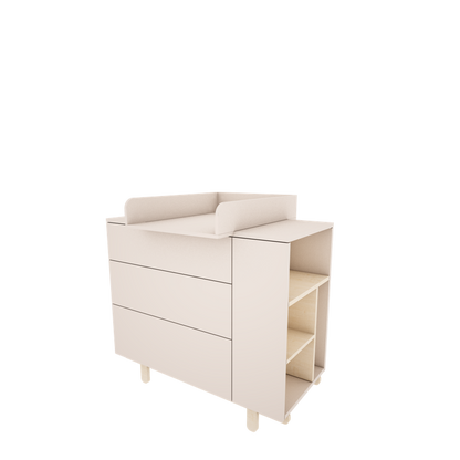 Wood Luck Design, Chest of drawers Basic, Cashmere