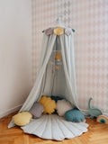 Moi Mili Sisustustyyny Small, Linen Shell "Grey"