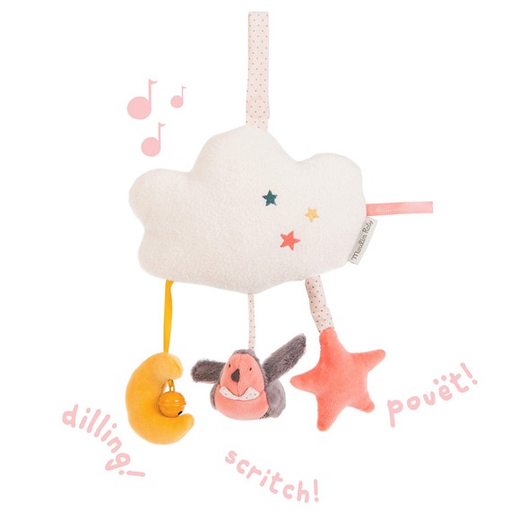 Moulin Roty Activation toy with Music, Cloud