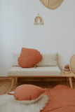 Moi Mili Sisustustyyny, Linen Leaf "Papaya"