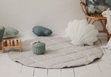 Moi Mili Leikkimatto,  Cotton Round "Pigeon Grey"