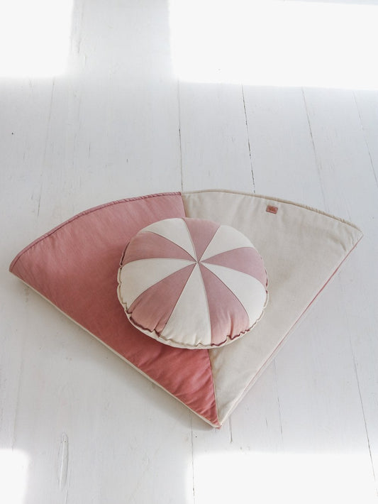 Moi Mili Decorative pillow, Patchwork Pink Candy