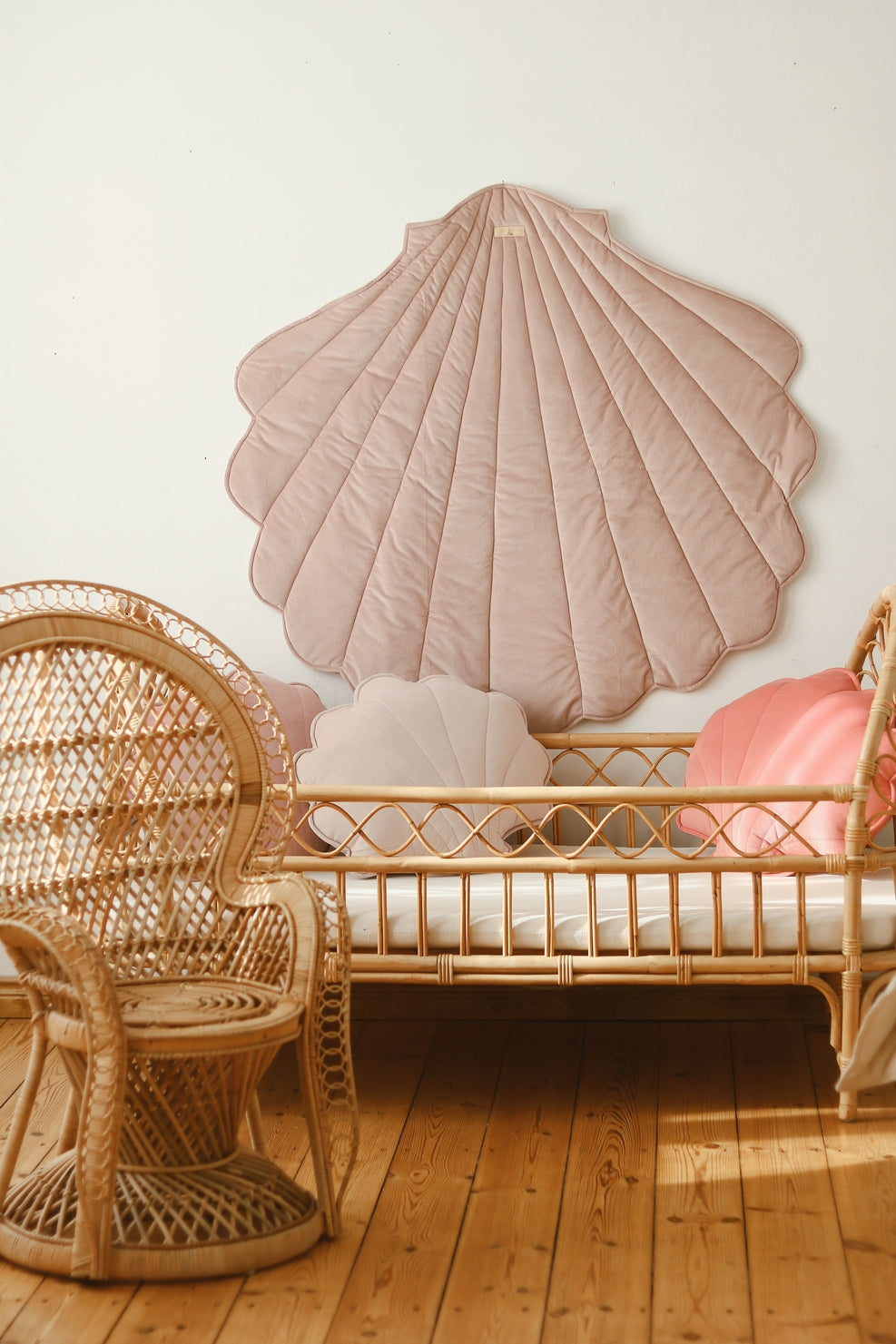 Moi Mili Playmat, Velvet Shell "Powder Pink"