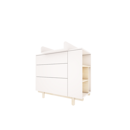 Wood Luck Design, Chest of drawers Basic, White