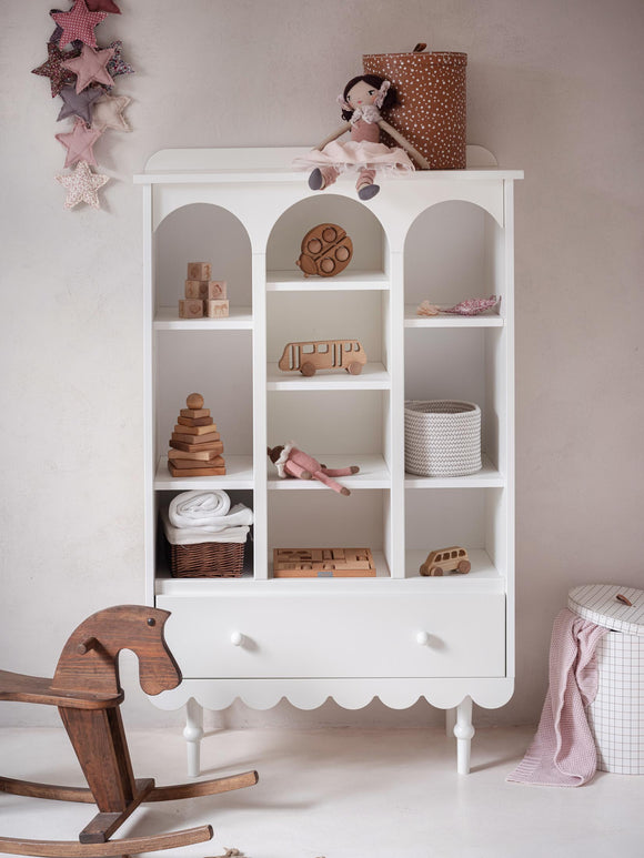 Kirjahylly Babushka, White