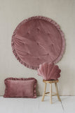 Moi Mili Leikkimatto, Velvet With Frill "Dirty Pink"