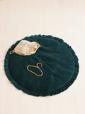 Moi Mili Leikkimatto, Velvet Wiht Frill "Emerald"