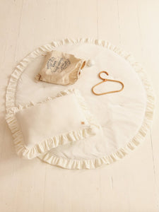 Moi Mili Leikkimatto, Velvet With Frill "White"