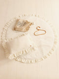 Moi Mili Leikkimatto, Velvet With Frill "White"