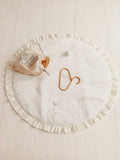 Moi Mili Leikkimatto, Velvet With Frill "White"
