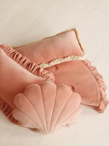Moi Mili Decorative Pillow Medium, Soft Velvet Shell "Apricot"