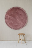 Moi Mili Leikkimatto, Velvet With Frill "Dirty Pink"