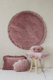 Moi Mili Leikkimatto, Velvet With Frill "Dirty Pink"