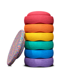 Stapelstein Rainbow 6 kpl Setti + Balance Board Confetti Classic