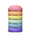 Stapelstein 6 kpl Setti, Rainbow Pastel