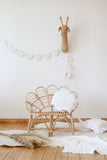 Moi Mili Sisustustyyny Small, Velvet Shell "White Pearl"